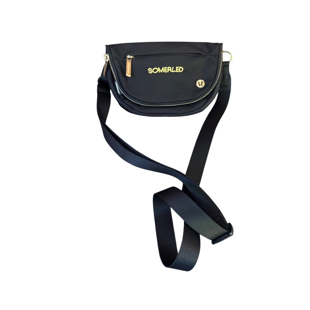 Lululemon All Night Festival Bag Small Belt Black Bag 2L .LOGO
